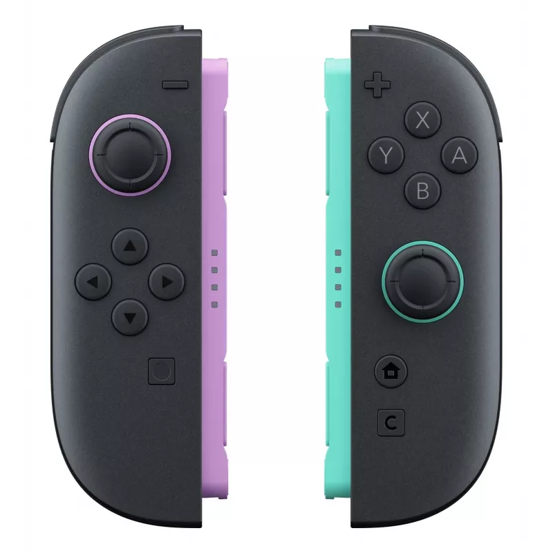 Nintendo Joy-Con 2 pora šviesiai violetinė / šviesiai žalia, Žaidimų valdiklis, Nintendo Switch 2, Namų mygtukas, Analoginis / Skaitmeninis, Belaidis, Bluetooth