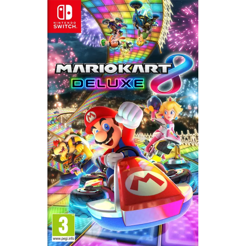 Nintendo Mario Kart 8 Deluxe Standard vokiečių, anglų, prancūzų, italų, japonų, olandų, portugalų, rusų Nintendo Switch