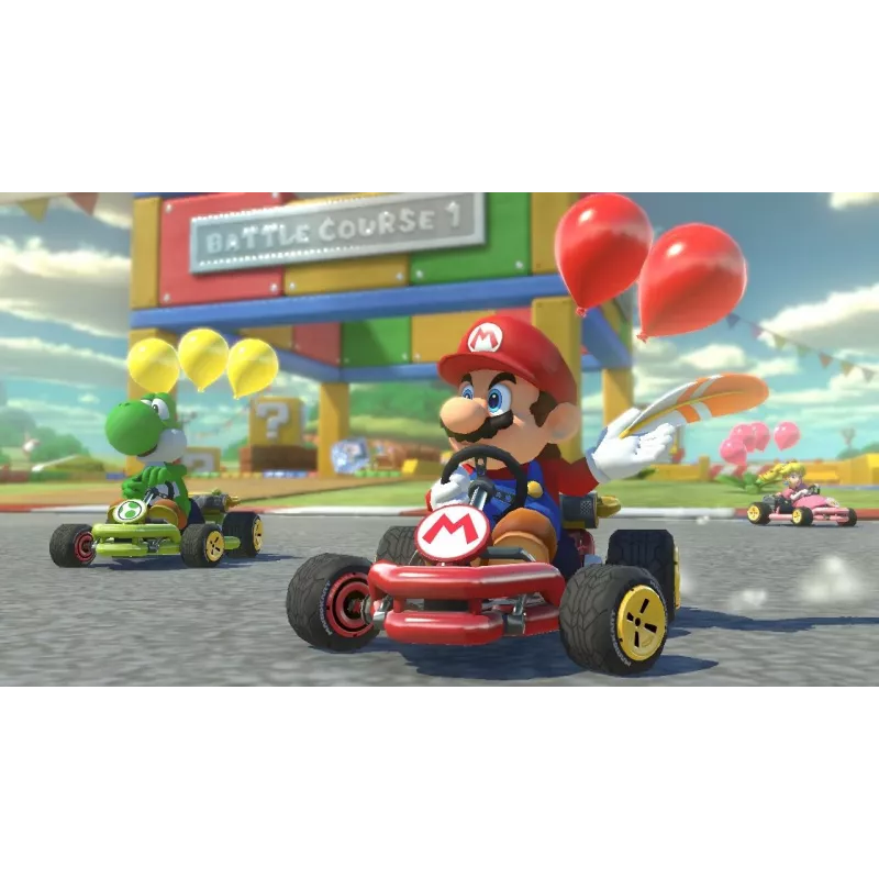 Nintendo Mario Kart 8 Deluxe Standard vokiečių, anglų, prancūzų, italų, japonų, olandų, portugalų, rusų Nintendo Switch