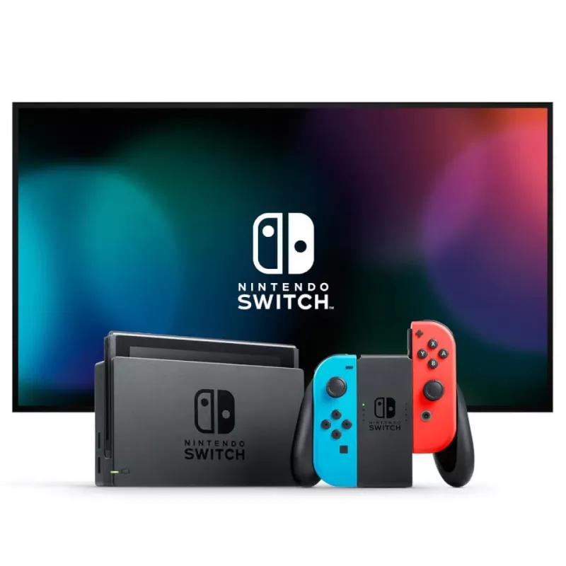 Nintendo Switch + Mario Kart 8 Deluxe nešiojamoji žaidimų konsolė 15,8 cm (6,2 colio) 32 GB jutiklinis ekranas Wi-Fi juoda, mėlyna, raudona