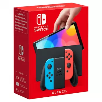 Nintendo Switch OLED, Nintendo Switch, NVIDIA Custom Tegra, mėlyna, raudona, analoginis / skaitmeninis, pradžios mygtukas, maitinimo mygtukas, mygtukai