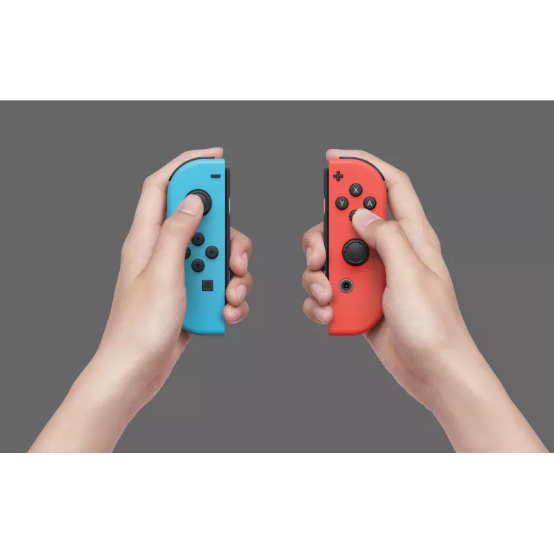 Nintendo Switch OLED, Nintendo Switch, NVIDIA Custom Tegra, mėlyna, raudona, analoginis / skaitmeninis, pradžios mygtukas, maitinimo mygtukas, mygtukai