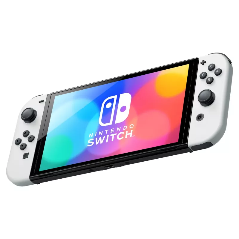 Nintendo Switch OLED nešiojamoji žaidimų konsolė 17,8 cm (7 col.) 64 GB jutiklinis ekranas Wi-Fi juoda, balta