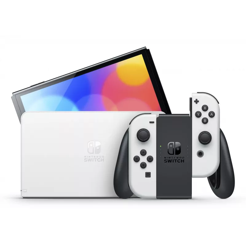 Nintendo Switch OLED nešiojamoji žaidimų konsolė 17,8 cm (7 col.) 64 GB jutiklinis ekranas Wi-Fi juoda, balta