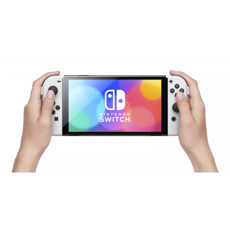 Nintendo Switch OLED nešiojamoji žaidimų konsolė 17,8 cm (7 col.) 64 GB jutiklinis ekranas Wi-Fi juoda, balta