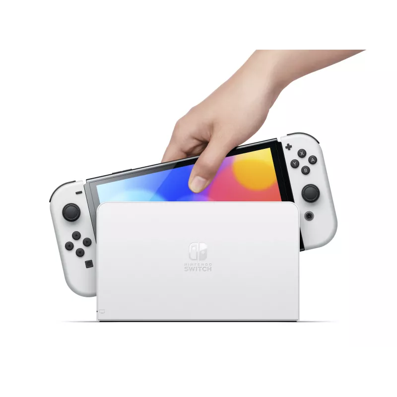 Nintendo Switch OLED nešiojamoji žaidimų konsolė 17,8 cm (7 col.) 64 GB jutiklinis ekranas Wi-Fi juoda, balta