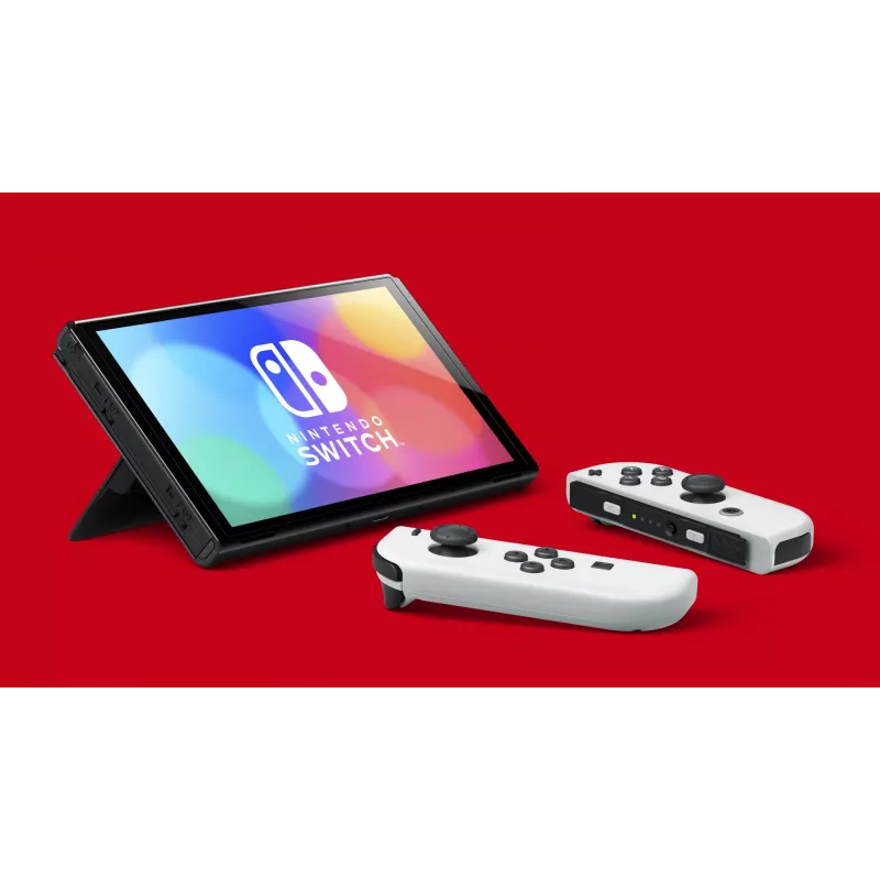 Nintendo Switch OLED nešiojamoji žaidimų konsolė 17,8 cm (7 col.) 64 GB jutiklinis ekranas Wi-Fi juoda, balta