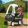 Little Tikes Tikes Patrol policijos automobilis, 1,5 m., 4 ratai, plastikinis, juodas, baltas, reikalingos baterijos