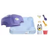 Little Tikes Bluey paplūdimio dienos smėlio dėžė, kvadratinė, plastikinė, mėlyna, smėlio dėžė