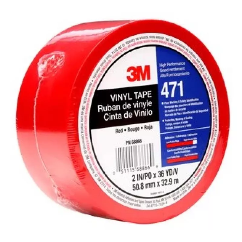 3M 471 32,91 m vinilo raudona