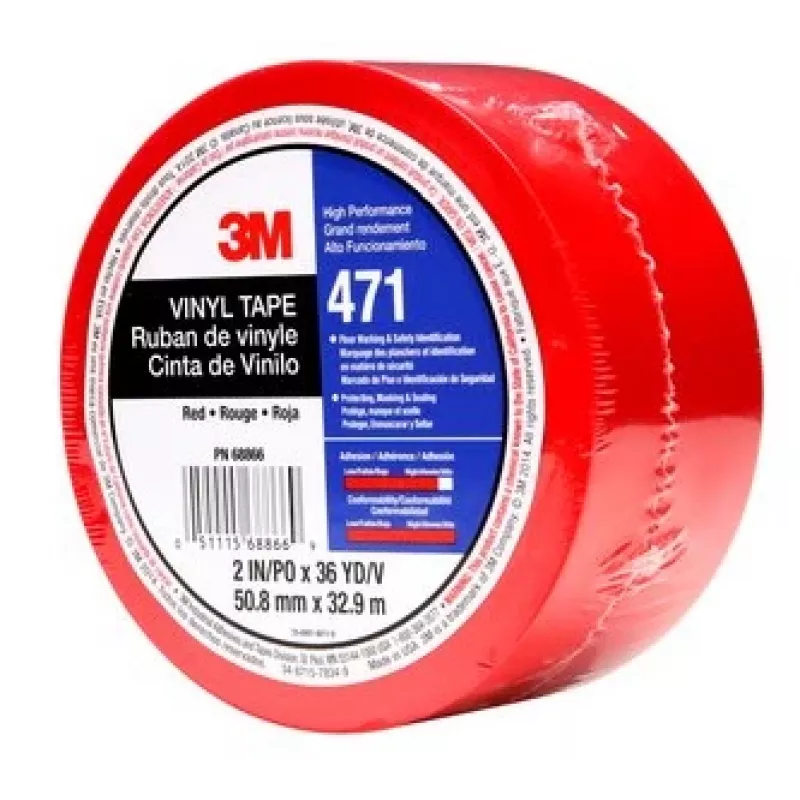 3M 471 32,91 m vinilo raudona
