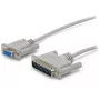 StarTech.com 10 pėdų kryžminis DB9 į DB25 serijinis nulinio modemo laidas - F/M
