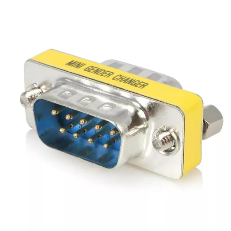 StarTech.com plonas nuoseklusis DB9 lyties keitiklis - M/M, DB-9, DB-9, sidabrinis