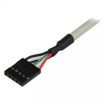 StarTech.com 2 prievadų USB A lizdinė jungčių plokštelė adapteris, 2 x IDC, 2 x USB A, 0,286 m, sidabrinė