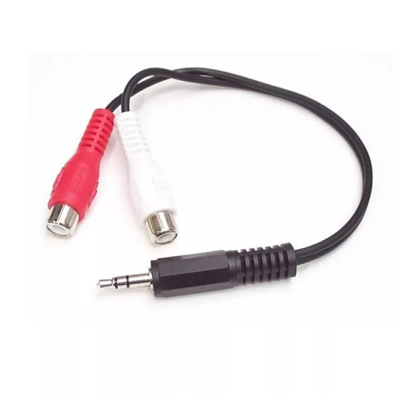 StarTech.com 6 colių stereogarso kabelis – 3,5 mm kištukas į 2 x RCA lizdus