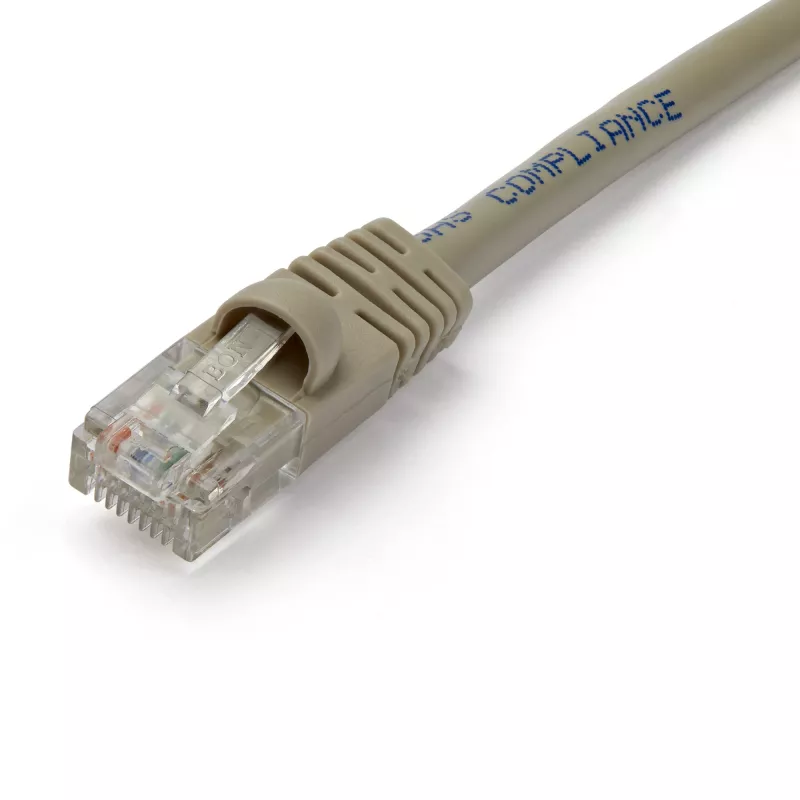 StarTech.com 2-in-1 RJ45 skirstytuvo kabelio adapteris - F/M, 10/100Base-T(X), Cat5e, Pilka, Polivinilchloridas (PVC), 0.33 m, Kištukas/Lizdas