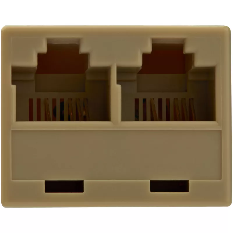 StarTech.com 2-in-1 RJ45 skirstytuvo kabelio adapteris - F/M, 10/100Base-T(X), Cat5e, Pilka, Polivinilchloridas (PVC), 0.33 m, Kištukas/Lizdas