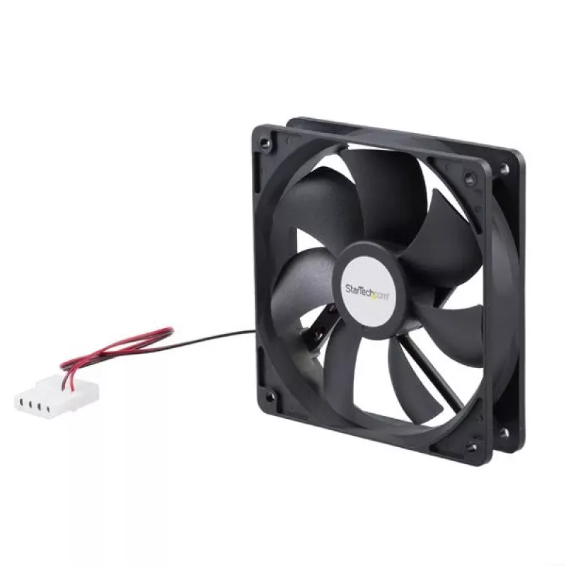 StarTech.com 120x25mm dvigubo rutulinio guolio kompiuterio korpuso ventiliatorius su LP4 jungtimi