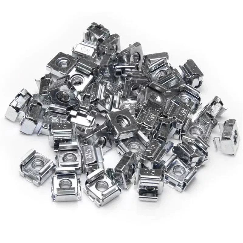 StarTech.com 50 vnt. M5 narvelio veržlės serverių spintoms, narvelio veržlė, nerūdijantis plienas, nerūdijantis plienas, M5, CE, TAA, REACH, 223,2 g