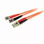 StarTech.com 1 m šviesolaidinis kabelis - daugiamodis dvipusis 62.5/125 LSZH šviesolaidinis jungiamasis laidas - LC/ST