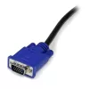 StarTech.com 10 pėdų itin plonas USB VGA 2-in-1 KVM laidas, 3 m, VGA, juoda, USB, USB A + VGA, VGA