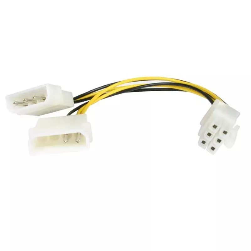 StarTech.com 6 colių LP4 į 6 kontaktų PCI Express vaizdo plokštės maitinimo kabelio adapteris
