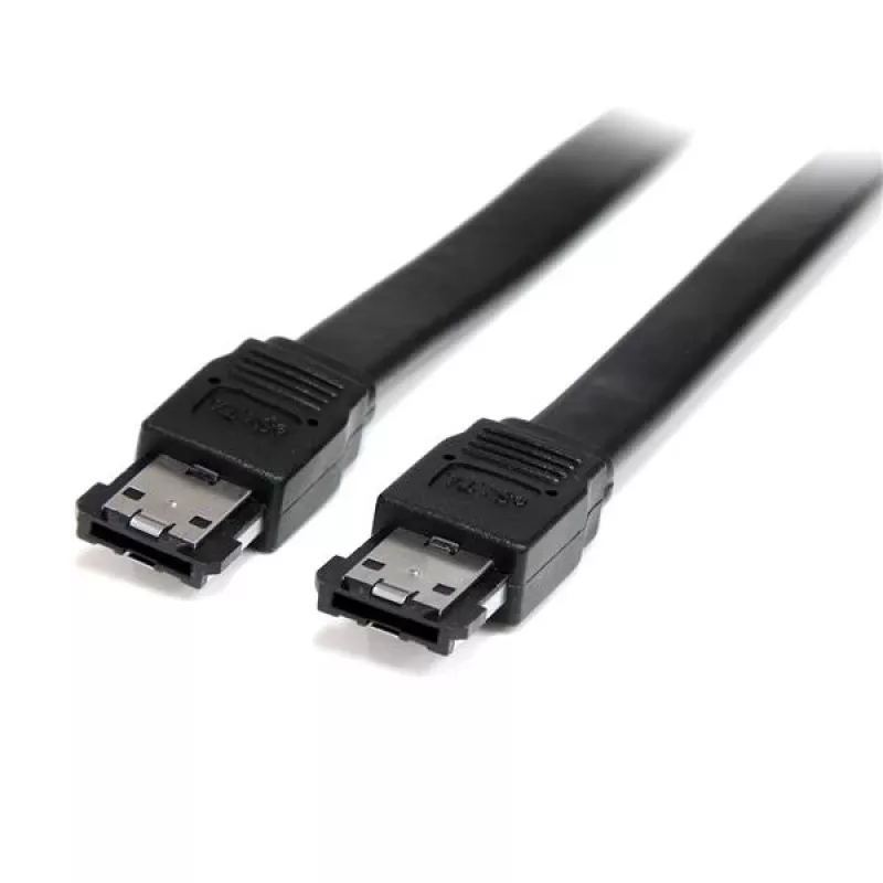 StarTech.com 3 pėdų ekranuotas išorinis eSATA laidas V/V, 0,9 m, eSATA, eSATA, eSATA, Vyriškas/Vyriškas, Juodas