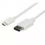 StarTech.com 1,8 m USB-C į DisplayPort 1.2 kabelis 4K 60Hz - USB-C į DisplayPort adapterio kabelis HBR2 - USB-C DP Alt Mode į DP monitoriaus vaizdo kabelis - veikia su Thunderbolt 3 - Baltas