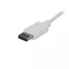 StarTech.com 1,8 m USB-C į DisplayPort 1.2 kabelis 4K 60Hz - USB-C į DisplayPort adapterio kabelis HBR2 - USB-C DP Alt Mode į DP monitoriaus vaizdo kabelis - veikia su Thunderbolt 3 - Baltas