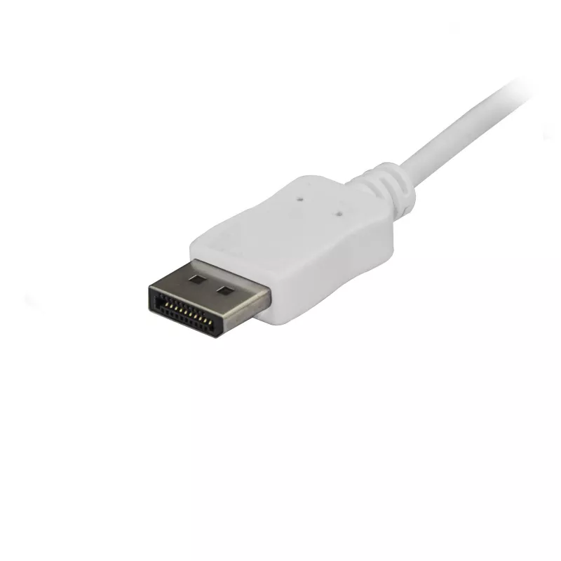 StarTech.com 1,8 m USB-C į DisplayPort 1.2 kabelis 4K 60Hz - USB-C į DisplayPort adapterio kabelis HBR2 - USB-C DP Alt Mode į DP monitoriaus vaizdo kabelis - veikia su Thunderbolt 3 - Baltas