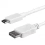 StarTech.com 1 m USB-C į DisplayPort 1.2 kabelis 4K 60 Hz – USB-C į DisplayPort adapterio kabelis HBR2 – USB Type-C DP Alt Mode į DP monitoriaus vaizdo kabelis – veikia su Thunderbolt 3 – baltas