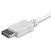StarTech.com 1 m USB-C į DisplayPort 1.2 kabelis 4K 60 Hz – USB-C į DisplayPort adapterio kabelis HBR2 – USB Type-C DP Alt Mode į DP monitoriaus vaizdo kabelis – veikia su Thunderbolt 3 – baltas