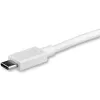 StarTech.com 1 m USB-C į DisplayPort 1.2 kabelis 4K 60 Hz – USB-C į DisplayPort adapterio kabelis HBR2 – USB Type-C DP Alt Mode į DP monitoriaus vaizdo kabelis – veikia su Thunderbolt 3 – baltas