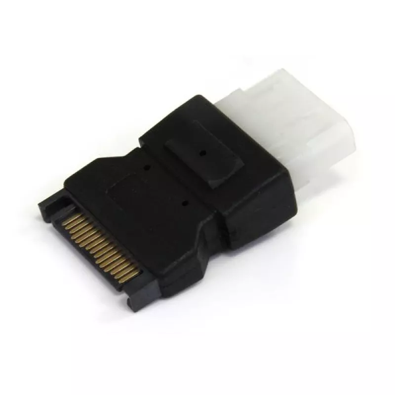 StarTech.com SATA į LP4 maitinimo laido adapteris, SATA (15 kontaktų), LP4 (4 kontaktų), juodas