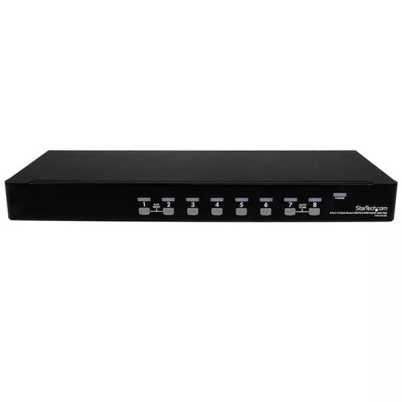 StarTech.com 8 prievadų 1U montuojamas į stovą USB/PS2 KVM jungiklis su OSD