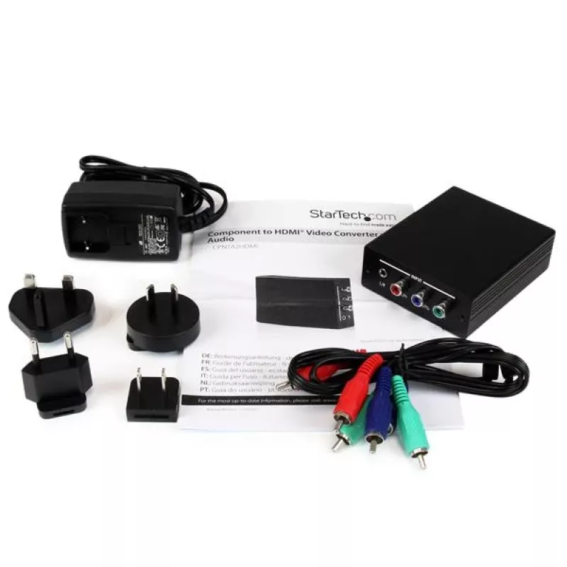 StarTech.com Component to HDMI Video Converter with Audio, Juoda, RoHS, CE, FCC, 1080p, HDMI, 5 V, 80 mm