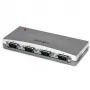 StarTech.com 4 prievadų USB–RS232 nuosekliojo DB9 adapterio šakotuvas, USB, nuoseklusis, sidabrinis, plastikinis, CE, FCC, RoHS, 1 W