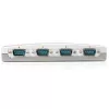 StarTech.com 4 prievadų USB–RS232 nuosekliojo DB9 adapterio šakotuvas, USB, nuoseklusis, sidabrinis, plastikinis, CE, FCC, RoHS, 1 W