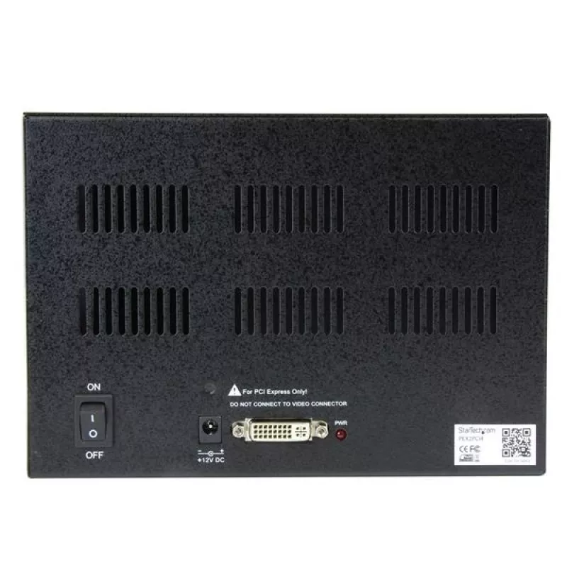 StarTech.com PCI Express į 4 lizdų PCI išplėtimo sistemą, juoda, CE, FCC, RoHS, 12 V, 3 A, 0 - 55 °C, -40 - 75 °C