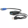StarTech.com 2 prievadų VGA vaizdo skirstytuvas - maitinamas per USB, VGA, 2x VGA, 2048 x 1536 pikseliai, juoda, plastikas, 61 m