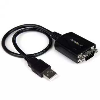 StarTech.com 6 pėdų (1,8 m) 1 prievado profesionalus USB į nuoseklųjį adapterio kabelis su COM išlaikymu, USB į RS232 adapteris - TAA