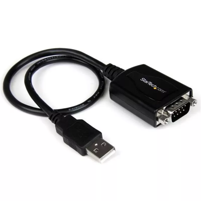 StarTech.com 6 pėdų (1,8 m) 1 prievado profesionalus USB į nuoseklųjį adapterio kabelis su COM išlaikymu, USB į RS232 adapteris - TAA
