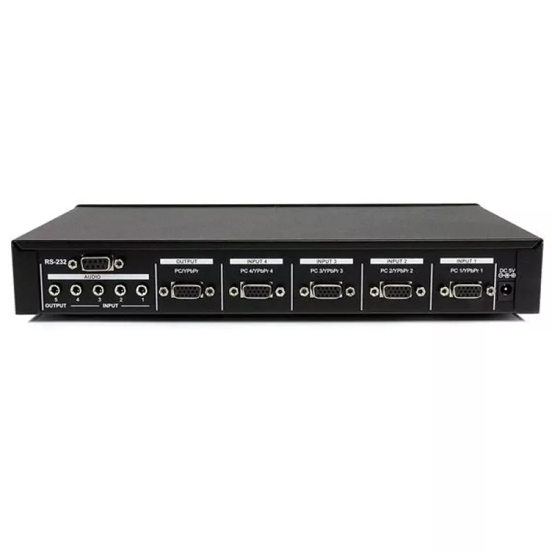 StarTech.com 4 prievadų VGA vaizdo ir garso jungiklis su RS232 valdymu