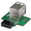 StarTech.com 2 prievadų USB pagrindinės plokštės jungties adapteris, IDC, USB 2.0, juoda, žalia, nerūdijantis plienas, 20 mm, 125 mm, 230 mm