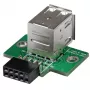 StarTech.com 2 prievadų USB pagrindinės plokštės jungties adapteris, IDC, USB 2.0, juoda, žalia, nerūdijantis plienas, 20 mm, 125 mm, 230 mm