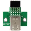StarTech.com 2 prievadų USB pagrindinės plokštės jungties adapteris, IDC, USB 2.0, juoda, žalia, nerūdijantis plienas, 20 mm, 125 mm, 230 mm
