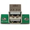 StarTech.com 2 prievadų USB pagrindinės plokštės jungties adapteris, IDC, USB 2.0, juoda, žalia, nerūdijantis plienas, 20 mm, 125 mm, 230 mm