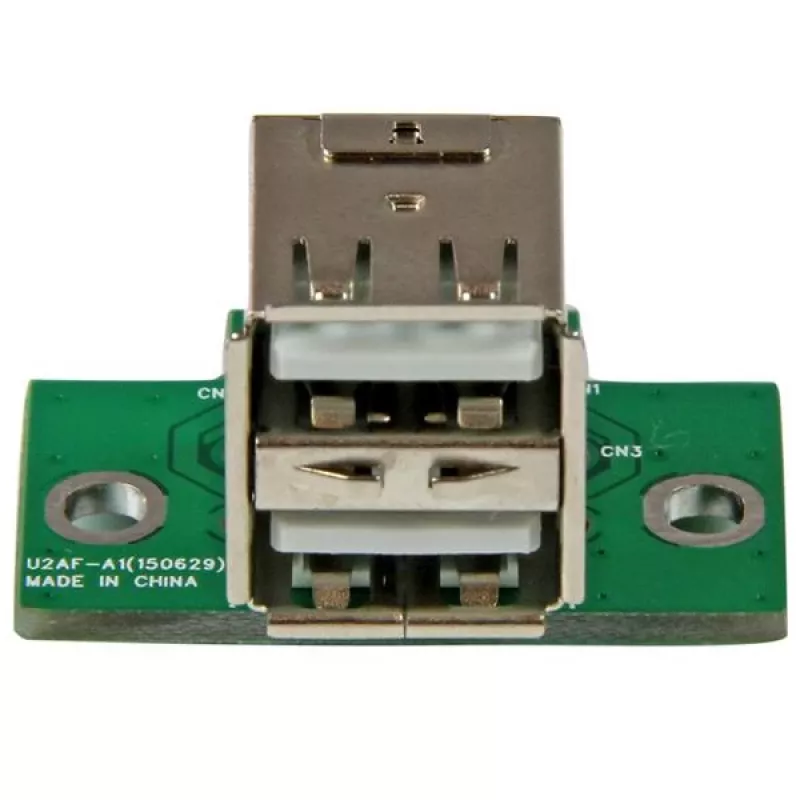 StarTech.com 2 prievadų USB pagrindinės plokštės jungties adapteris, IDC, USB 2.0, juoda, žalia, nerūdijantis plienas, 20 mm, 125 mm, 230 mm