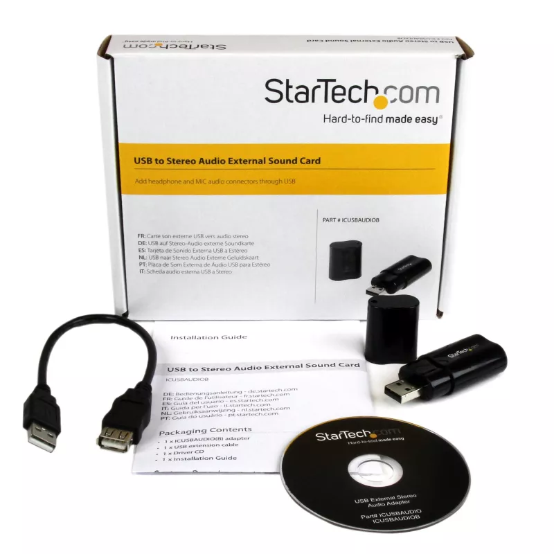 StarTech.com USB stereofoninis garso adapteris, išorinė garso plokštė