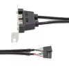 “StarTech.com” 2 prievadų USB A lizdas žemo profilio lizdo plokštės adapteris